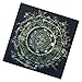 Abset Tarot-Tischdecke | Tarot-Tischdecke aus Leinen,Hexerei Altar Astrologie Wandteppich, quadratisch, spirituelle Hexe, Tarot, heiliges Tuch, Bedruckte Brettspiel-Tischdecke aus Leinen (60 x 60 cm)