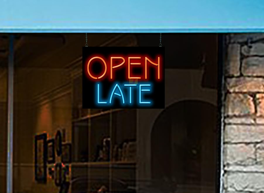 Jantec Sign Group Open Late Neon - Amazon.com