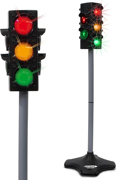 JAMARA Ampelanlage-Grand/Traffic Light-Grand-Ampel mit Lichtfunktion, klassisches & realistisches Design, hochwertiger Kunststoff, Ampelphasen automatisch od.manuell,Autoabschaltfunktion - 1