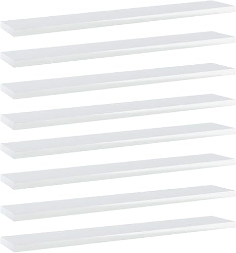 Miniatura 1 de Tableros para estantería, estante de pared de CD, estante de garaje, estante de exhibición, adecuado para oficina, sala de dibujo, jardín, baño, 8