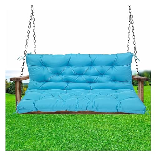 Coussins de balançoire de jardin d'une finition bleu clair d'exception pour porche et banc - 2