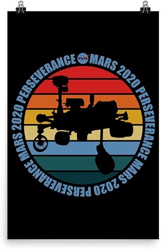 Vista 3 de Mars Perseverance Rover Marscopter Ingenuity Mars Landing Poster