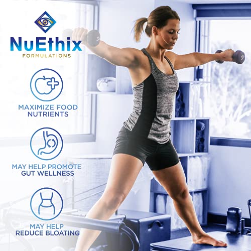 Nuethix Formulations Utilyze Enzymes For Digestive Wellness, Dietary Supplement For Nutrient Absorption, 60 Travel Packets #TOP4