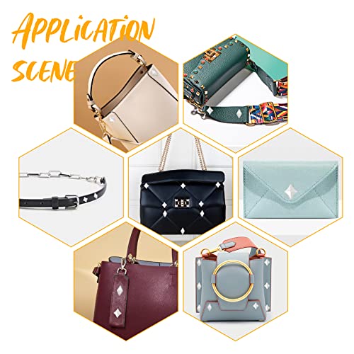 Wadorn 80 Sets Leather Rivets Studs, 8.5Mm/10Mm Double Cap Rivet Metal Studs Rivets Tubular Metal Rivets Studs For Diy Leather Crafts Shoes Bag Jeans Clothes Belts Repairs Decoration #TOP2