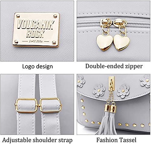 Image of floki Fashion Girls 3-PCS Fashion Cute Mini Leather Backpack sling & pouch set for Women