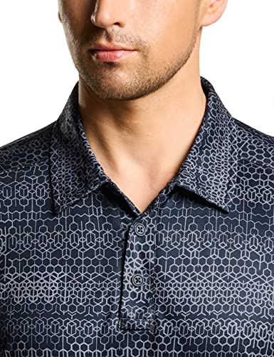 Cqr Men's Polo Shirt, Long And Short Sleeve Tactical Shirts, Dry Fit Lightweight Golf Shirts, Outdoor Upf 50+ Pique Shirt, Frost Essential Scale Charcoal, X-Large #TOP6