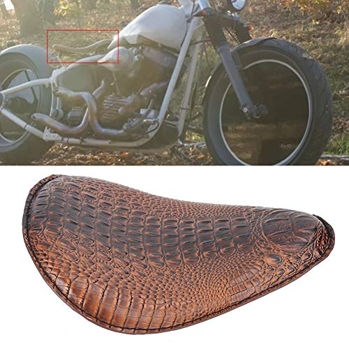 Xiuganpo Moto Rétro Solo adapté pour Siège avec Support de Montage à Ressorts adapté pour, Coussin de Cyclisme en Cuir PU de Haute qualité pour les Pilotes Bobber Chopper