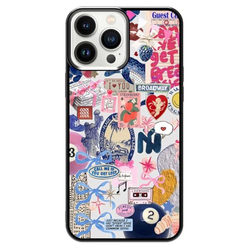 qizjio Collage Trendy Phone Case Shockproof Protective Coquette Aesthetic Phone Case for iPhone 13 Pro Max