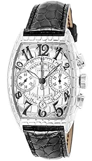 Franck Muller Cintree Curvex Iron Croc chronograph 7880 CC (steel, crocodile-relief case)