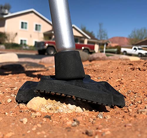 Millennial Medical in-Motion All Terrain Tips - Heavy Duty Design & Sturdy Crutch Tips - Sand, Snow, Dirt, and Rain Tip - One Size | Black