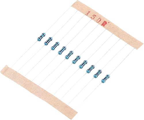 Miniatura 3 de Metal Film Resistors, 560pcs 56 Values Metal Film Resistors Kit, 14W Resistor Assortment Kit, 1 Ohm-10M Ohm, 1% Tolerance, Single Resistors
