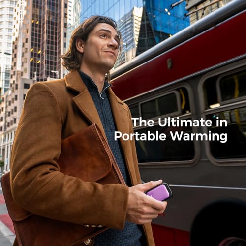 OCOOPA Magnetic Rechargeable Hand Warmers 2 Pack, Card-Style Electric AI Hand Warmers 5000mAh, Pocket Portable Hands Heater, UL Certified, for Men... - Image 5