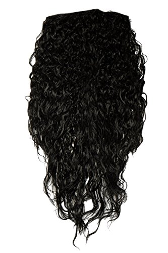 WIG ME UP H9311-1B Hairpiece half wig Clip-In Extension very long stringy crimpy curls curly latin shiny oily wet-look volume black 26inch - Image 4