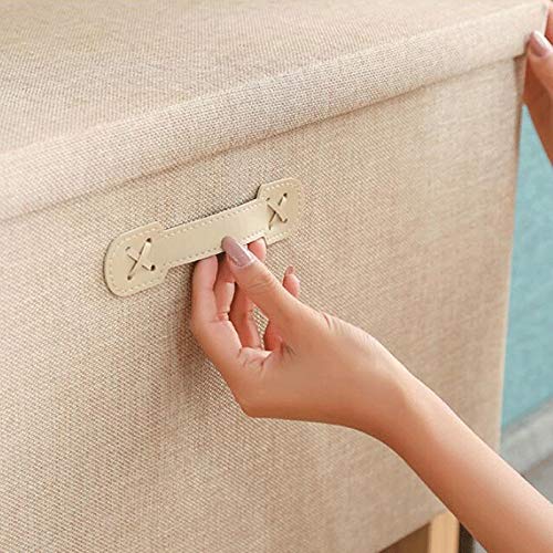 Aufbewahrungskorb, Aufbewahrungsbox mit großem Fassungsvermögen, Kleiderschrank aus Stoff, faltbare Aufbewahrungsbox, Aufbewahrungsbox, Kleidung, Spielzeug, Kleinigkeiten, Aufbewahrungsbox mit Deck