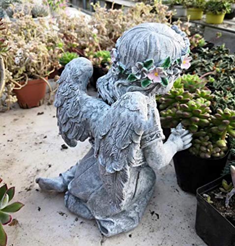 Fée des fleurs en plein air sculpture elfe de rêve pour paysage de terrasse - 5
