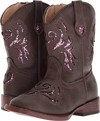 Image of ROPER Kids Girls Glitter Breeze Square Toe Casual Boots Mid Calf