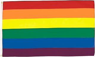 AZ FLAG - Flagge Regenbogen - 180x120 cm - Schwul Große Fahne 100% Polyester mit Messing-Ösen - 180g