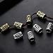 QZY 24 Piezas De Accesorios De La Barba Viking, 304 Perlas De...