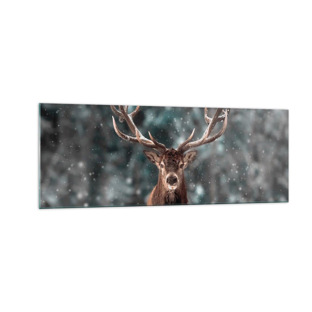 Tableau Sur Toile Cerf / Renne 70x50cm - Décoration Murale Moderne - Cadre Tendue Prêt à Accrocher - Pour Salon, Chambre