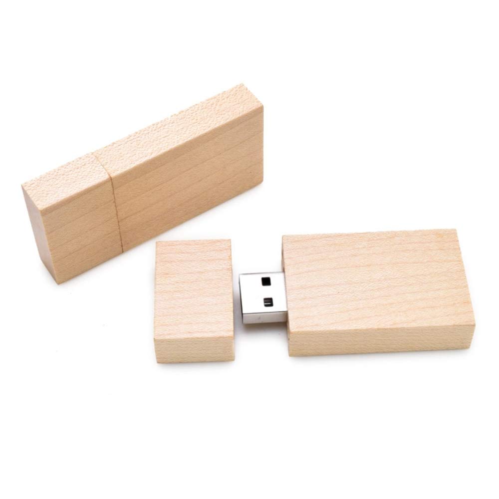 10 Unidades USB2.0 de 32GB, Unidades Flash a Granel Anloter de Madera USB Flash Drive Pack de Memoria de Nogal para Almacenamiento de Fecha de Alta Velocidad 2.0 (32GB, 10 Unidades de Madera de Arce)