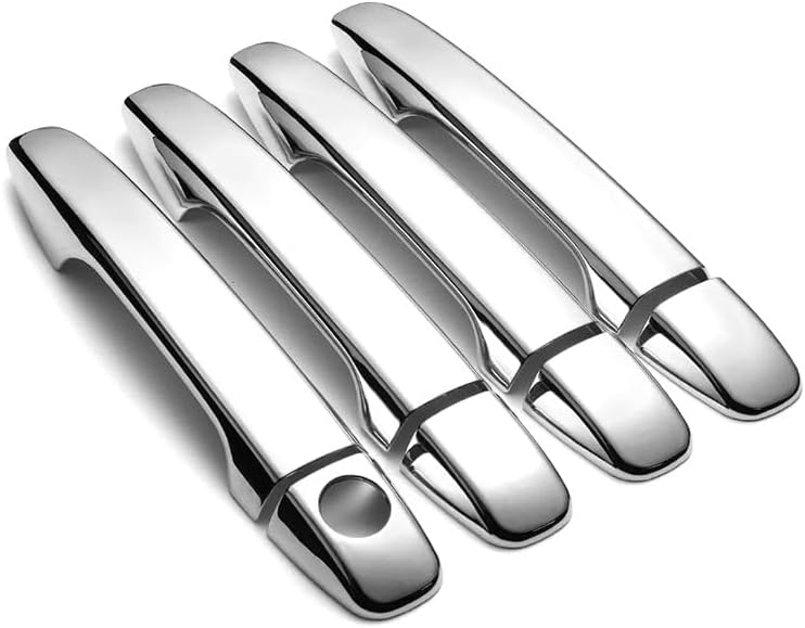 8pcs/Set ABS Exterior Door Outdoor Handle Cover Trim Compatible with Subaru Impreza GJ G13 GP G23 2012-2016 (Without Intelligent Hole, Chrome), TW24050601