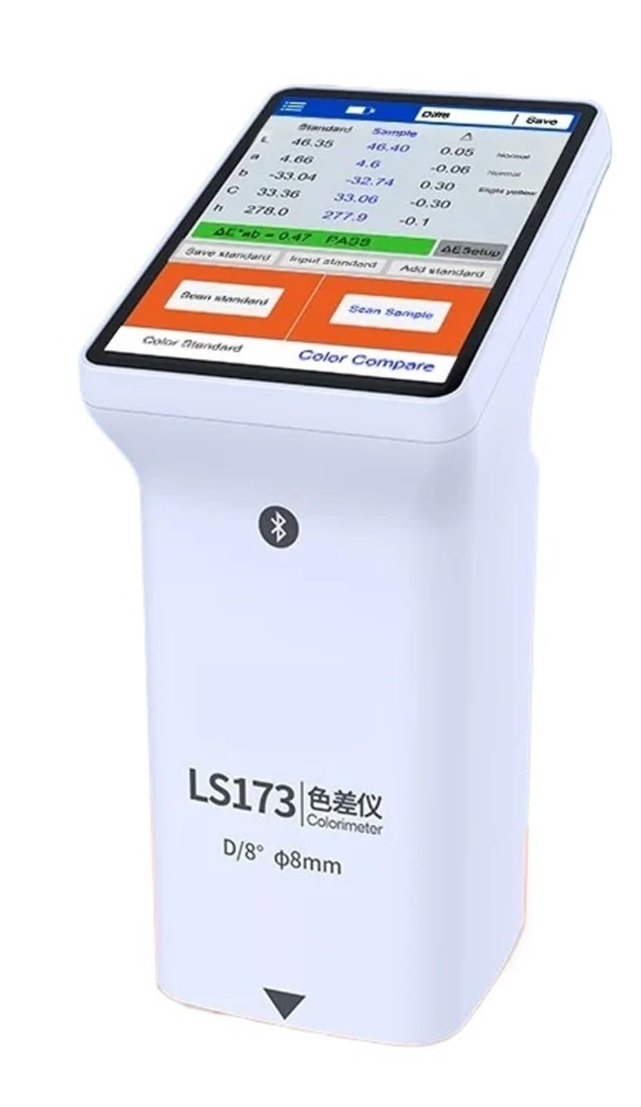 Colorimeters, Colorimeter D/8 Colormeter CIE Lab CMYK RGB Color Analysis Pantone NCS RAL Digital Colorimeter LS173 for Paint Plastic Metal