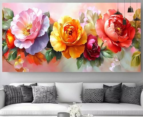 Pintura de diamantes completa con cuadros de flores y bordado punto de cruz DIY M-Y331