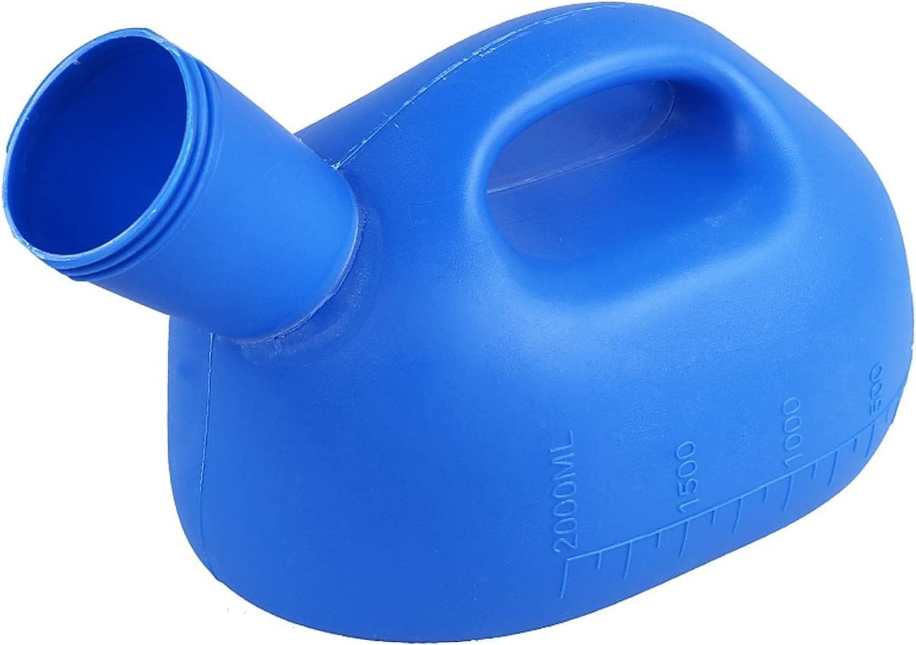 Male Urinal,Urine Bottles Male, Male Urinal, Urine Bottles for Men Portable with 1.3m Long Tube Potty Pee Bottle 2000ML for Home Camping Car Travel(1.3m)