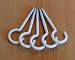 Produktbild 5 Stück Schraubhaken Deckenhaken Wandhaken 100mm x 6,1 mm, weiss