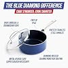 Blue Diamond Nonstick 2QT Saucepan with Lid, Non Toxic PFAS-Free Diamond Ceramic, Dishwasher & Oven Safe, Metal Utensil Safe Pot, Stay Cool Handle, Chef Pan, Glass Lid, Blue #3