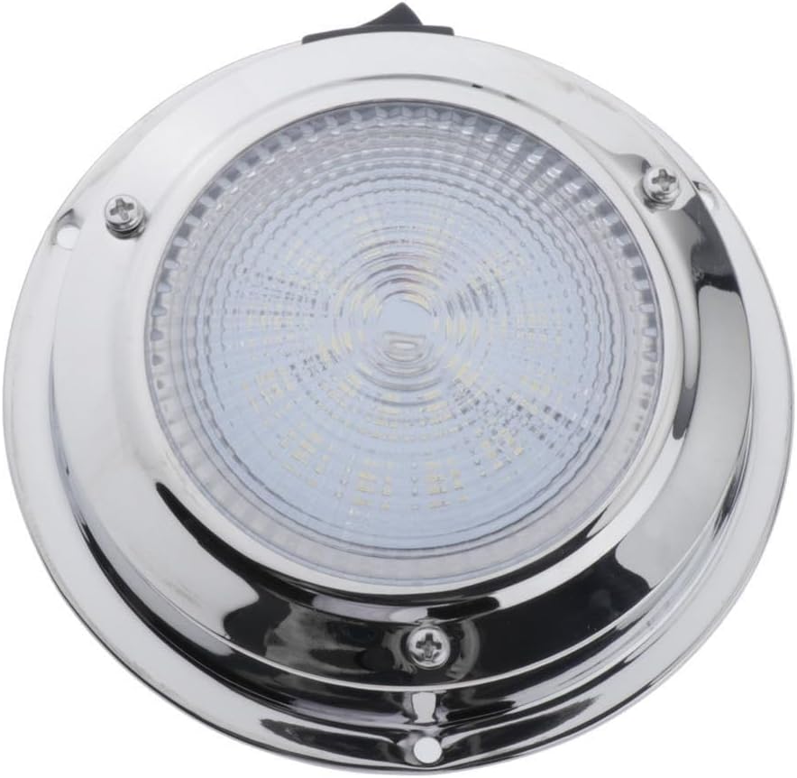 DC 12V 2W LED Dome Light Boat Marine Interior Ceiling Lamp 4.3"