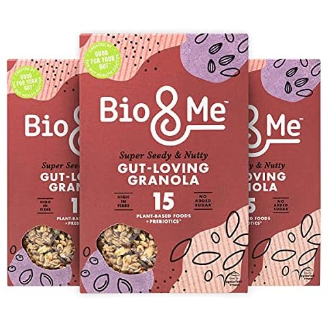 Bio&Me - Super Seedy and Nutty Granola | Vegan, No Added Sugar, Gut Loving | 3 x 360g Pack Cover