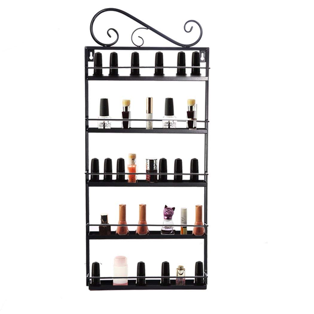 Buy eshion Metal Nail Polish Wall Mounted Rack Organizer 5 Tiers Nail