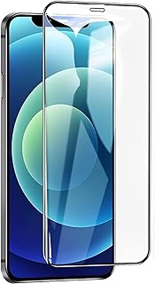 شاشة حماية 6 دي عالية الجودة وبتغطية كاملة لموبايل ايفون 12 برو ماكس 6.7 بوصة وبحواف كبيرة منحنية بدرجة 2.5 دي، من دلع موبايلك، شفاف