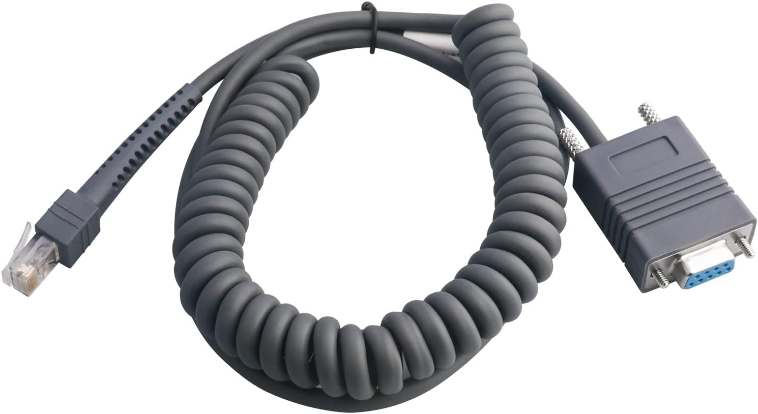VOTTAN Serial Cable for DS2208-SR DS3608 DS6878 DS9208-SR CS3070 LS2208 - DB9pin Female for Symbol Zebra Barcode Scanner (3M / 9FT Coiled RS232 Port)