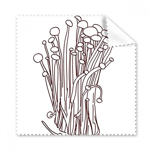 Écran téléphone Flammulina velutipes chiffon nettoyage lunettes tissu microfibre