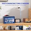 12V 6Ah LiFePO4 Lithium Battery, 4000+ Cycles 12V 6Ah Lithium + 14.6V 2A Charger, 12 Volt 6Ah Deep Cycle Battery Great for Ice Fishing Sonar, Solar, Ride on Toys, Fish Finders, Alarm, Razor