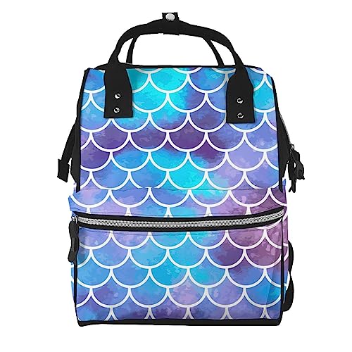 Sac à dos imperméable motif sirène multicolore idéal pour vos sorties urbaines et voyages