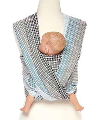 Image of Hip Baby Wrap Woven Baby Carrier for Infants and Toddlers - Perfect for Baby Shower, Baby Sling Carrier Baby Wrap Carrier Baby Carriers Baby Wearing Carrier Baby Sling and Nursing Cover Moon Honeycomb