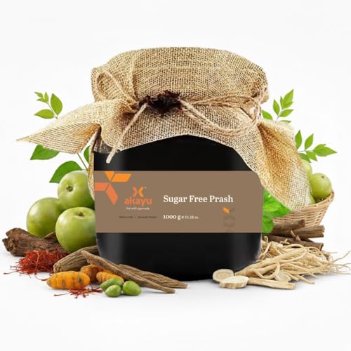 Image of Akayu By Ashpveda Sugar Free Chyawanprash | 3X Immunity Booster and Diabetics Friendly | Build Strength & Stamina with No Added Sugar | Loaded With Ayurvedic herbs (1 kg)