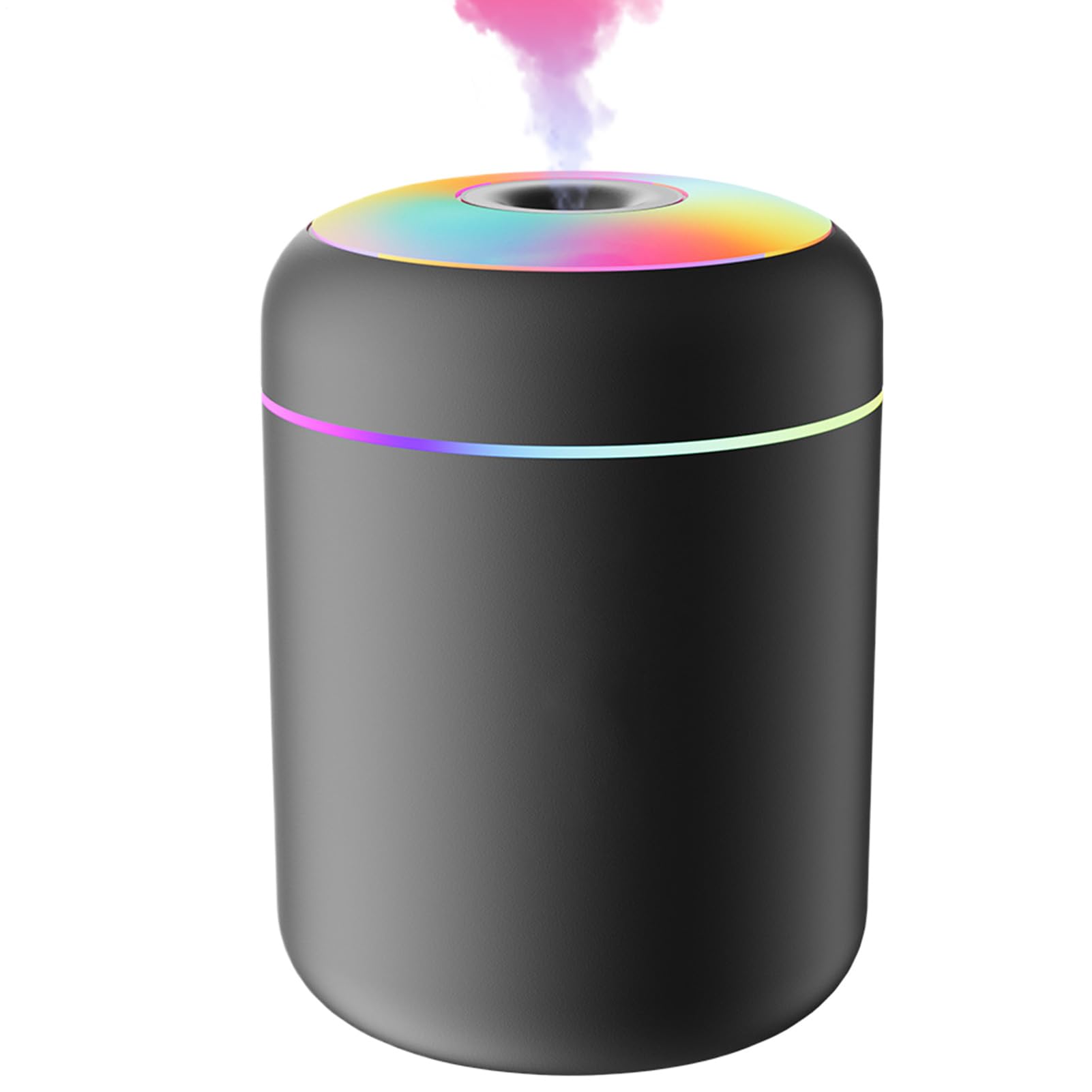 Humidificador para habitación de – Nebulizador alimentado por USB con luz, humidificador portátil | Humidificadores de 180 ml apto para ambientes grandes | Para salón, oficina, casa, sótano
