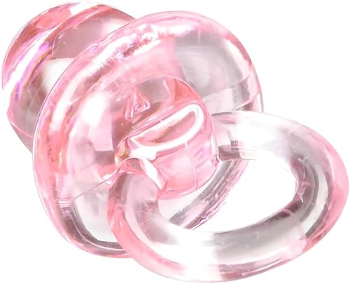 Miniatura 3 de Mini chupete de plástico rosa multicolor  1 pulgada x 0.5 pulgadas (24 piezas)  Perfecto para baby showers, fiestas y decoración de bricolaje