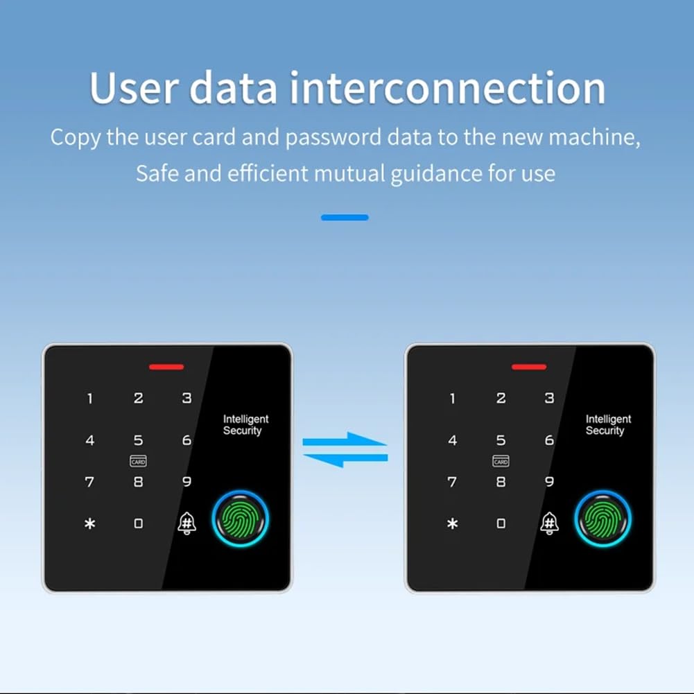 de Control de Acceso de Seguridad Independiente RFID de Doble Frecuencia (125 KHz + 13,56 MHz), con Contraseña, Tarjeta y Huella Dactilar, Resistente Al Agua IP67.
