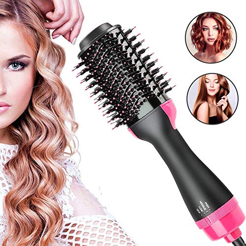 Chandelier Hot Air Brush, 4 in 1 Hair Dryer Volumizer Salon Negative Ion