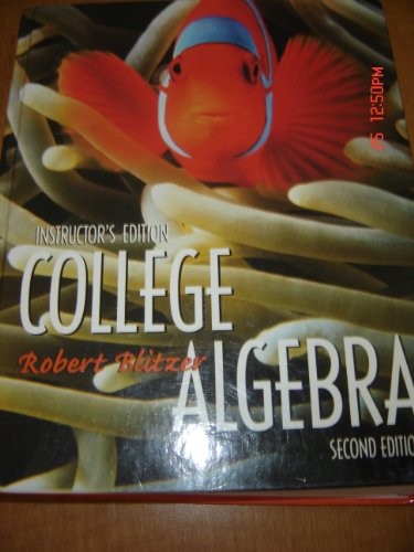 College Algebra: Instructors Edition 0130894176 Book Cover