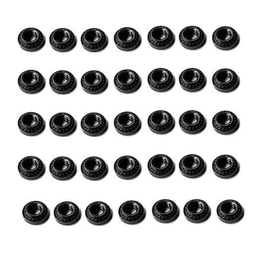 200Pcs M2 Black Stainless Steel Press nut for FPV Frame rc Cars pressnut (200, Black, M2)