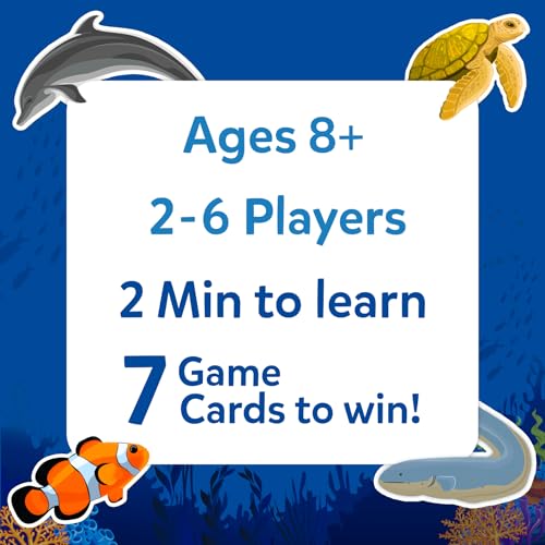 Image of Skillmatics Guess in 10 Underwater Animals, Perfect for Boys, Girls, Kids, and Families Who Love Card Games, Toys, Board Games, Gifts for Ages 8, 9, 10 and Up
