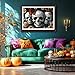 Halloween Gothic Skulls & Butterflies 1000 Piece Puzzle for Adults - Dark Fantasy Jigsaw Puzzle with Intricate Skulls, Monarch Butterflies & Roses - Challenging 1000-Piece Puzzle for Adults(27