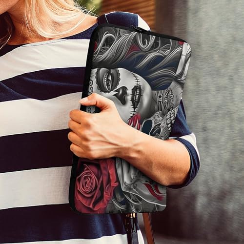 Funda para portátil Mujer y Calavera 13/15 pulgadas resistente miniatura 7