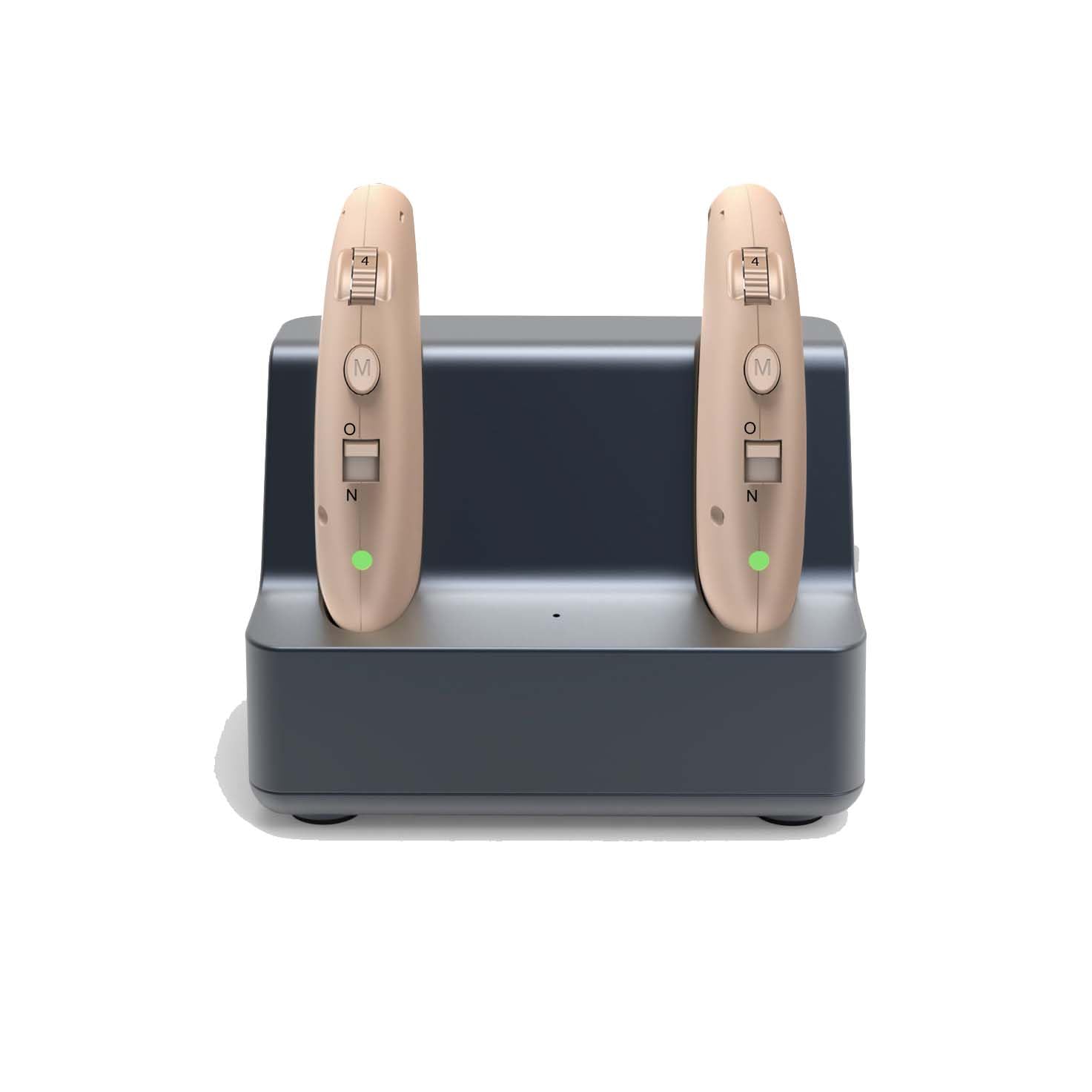 Glorified Mary Hearing Amplifier Aid Rechargeable Digital Personal Amplifier for Seniors, Noise Cancelling with Magnetic Charging Base,Behind The Ear,BTE,TV,2-Pack
